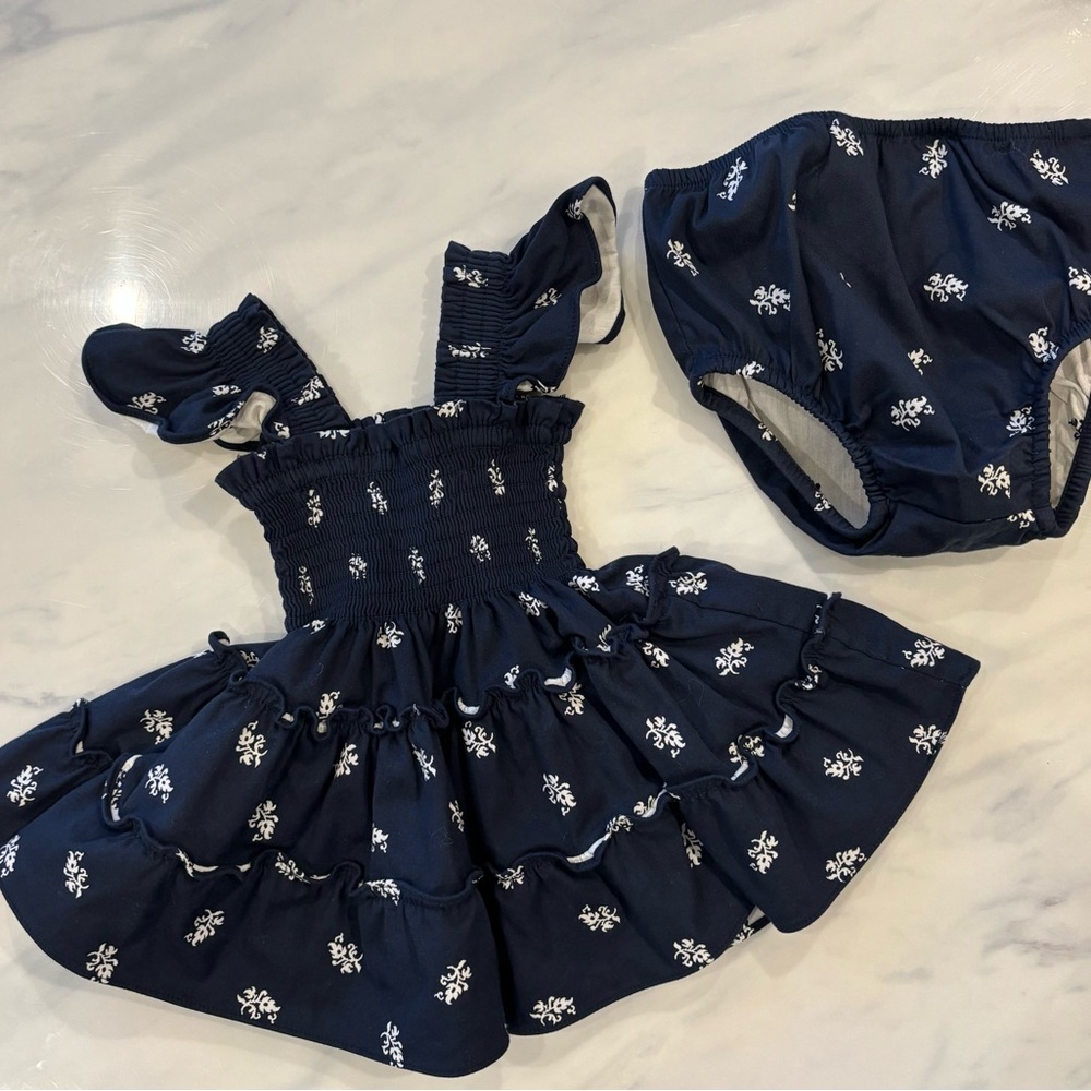 Hill House baby Ellie nap dress 6-12 months EUC